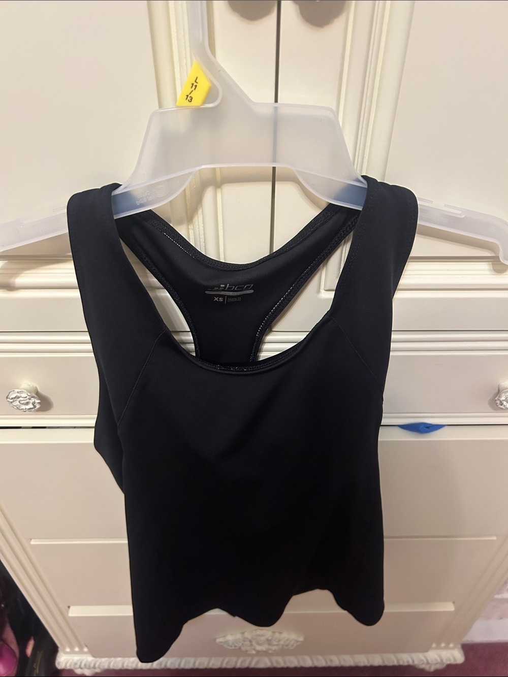 bcg Black Racerback Tank Top